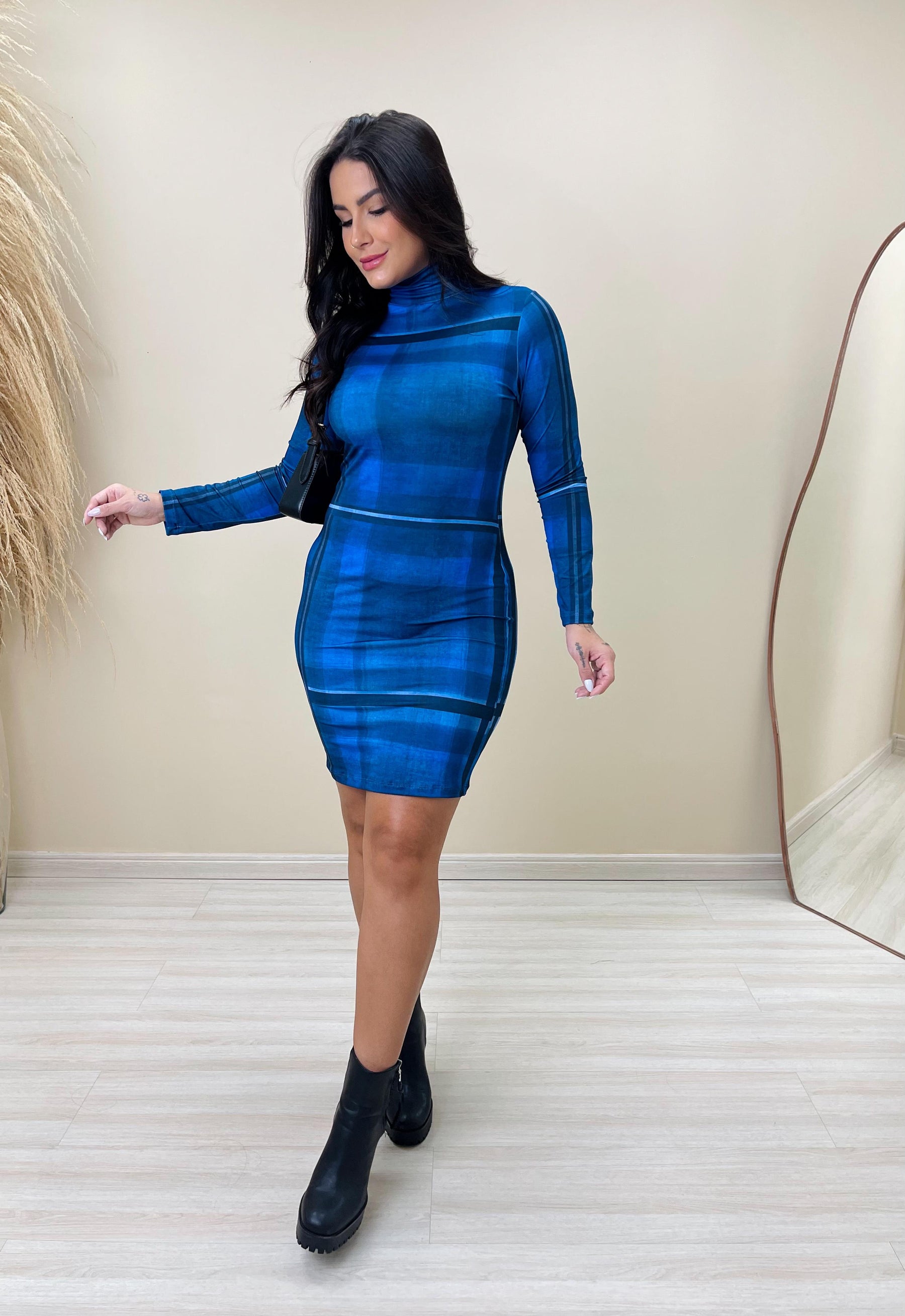 Vestido Joyce Arraiá Azul