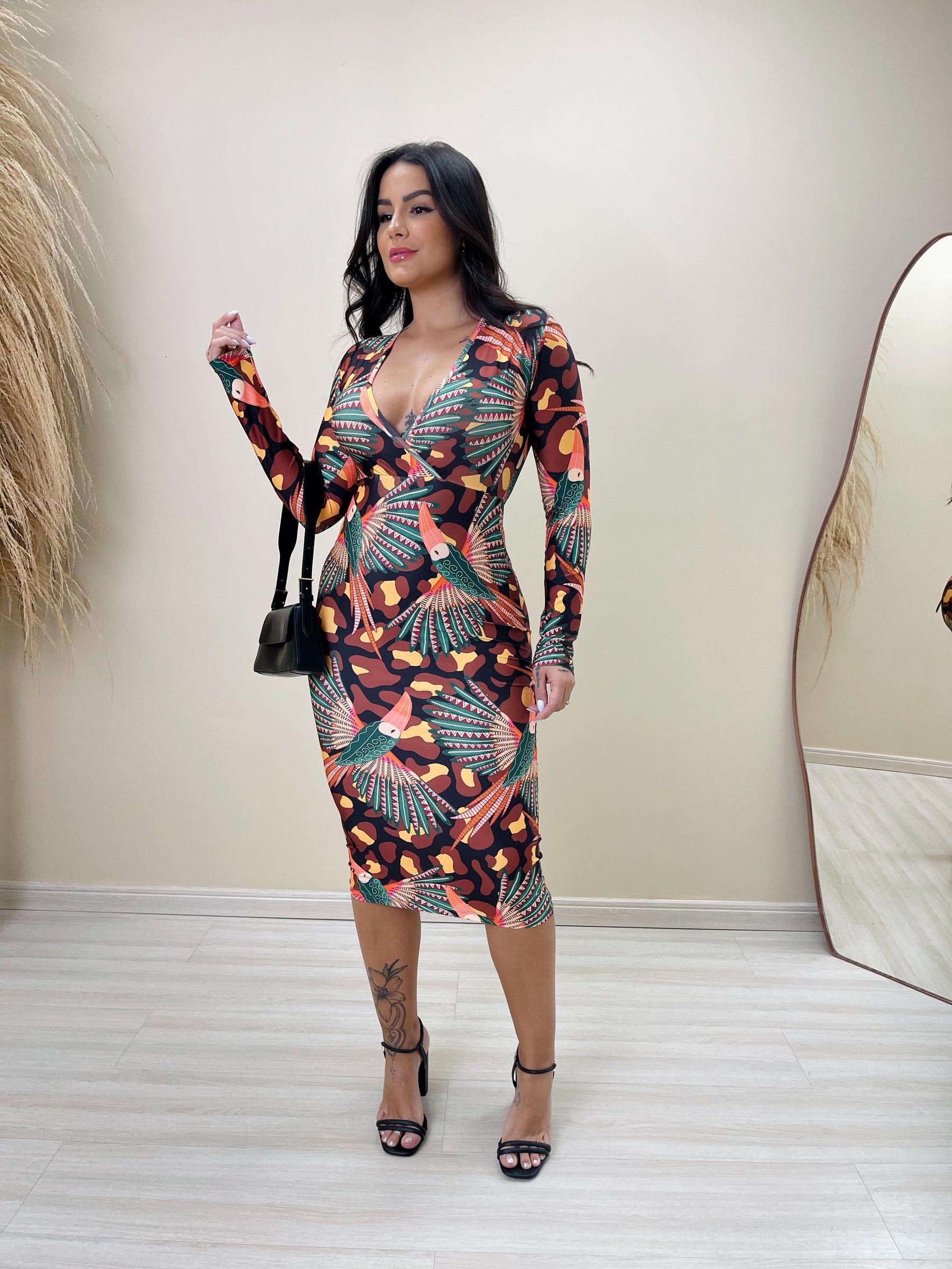 Vestido Midi Luma Amazônia Encantada