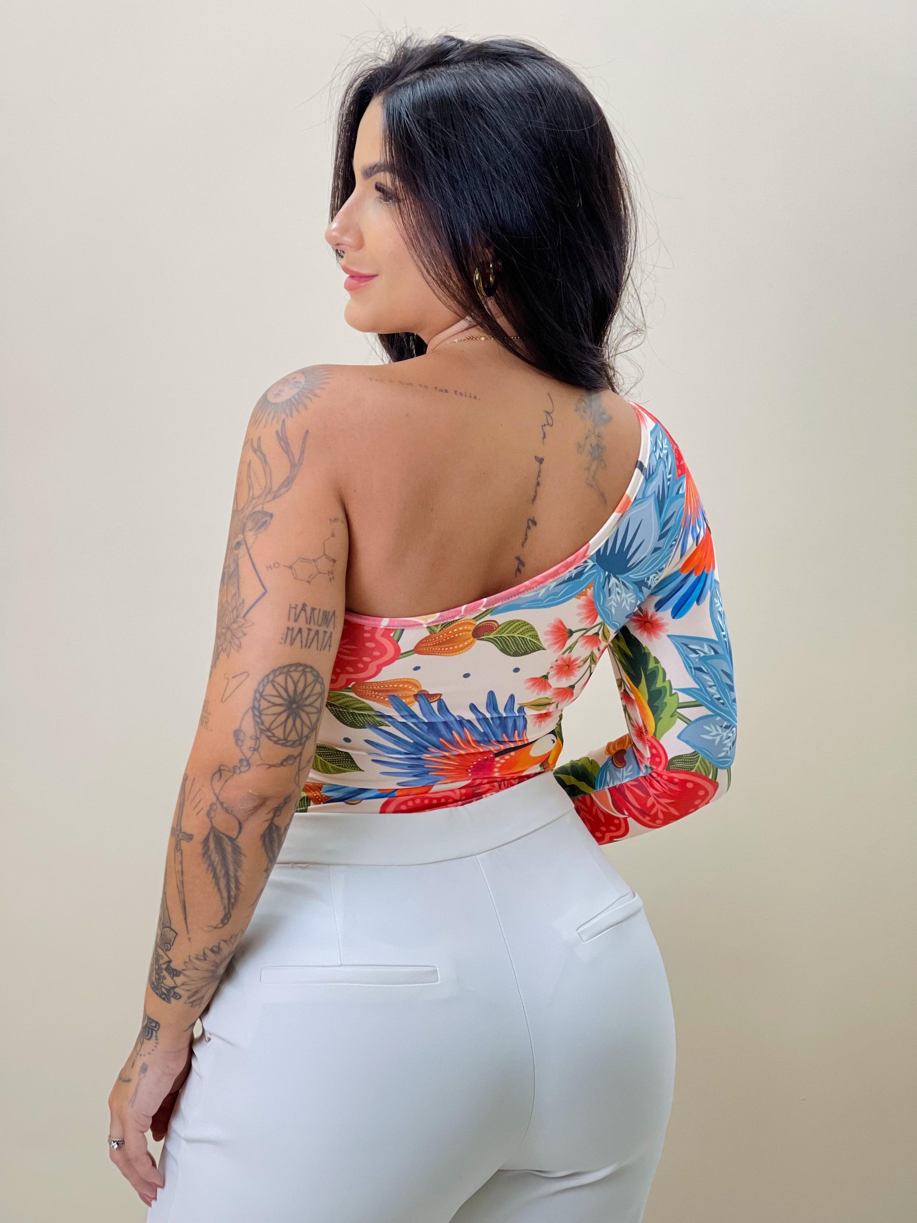 Body Aline Araras Tropicais
