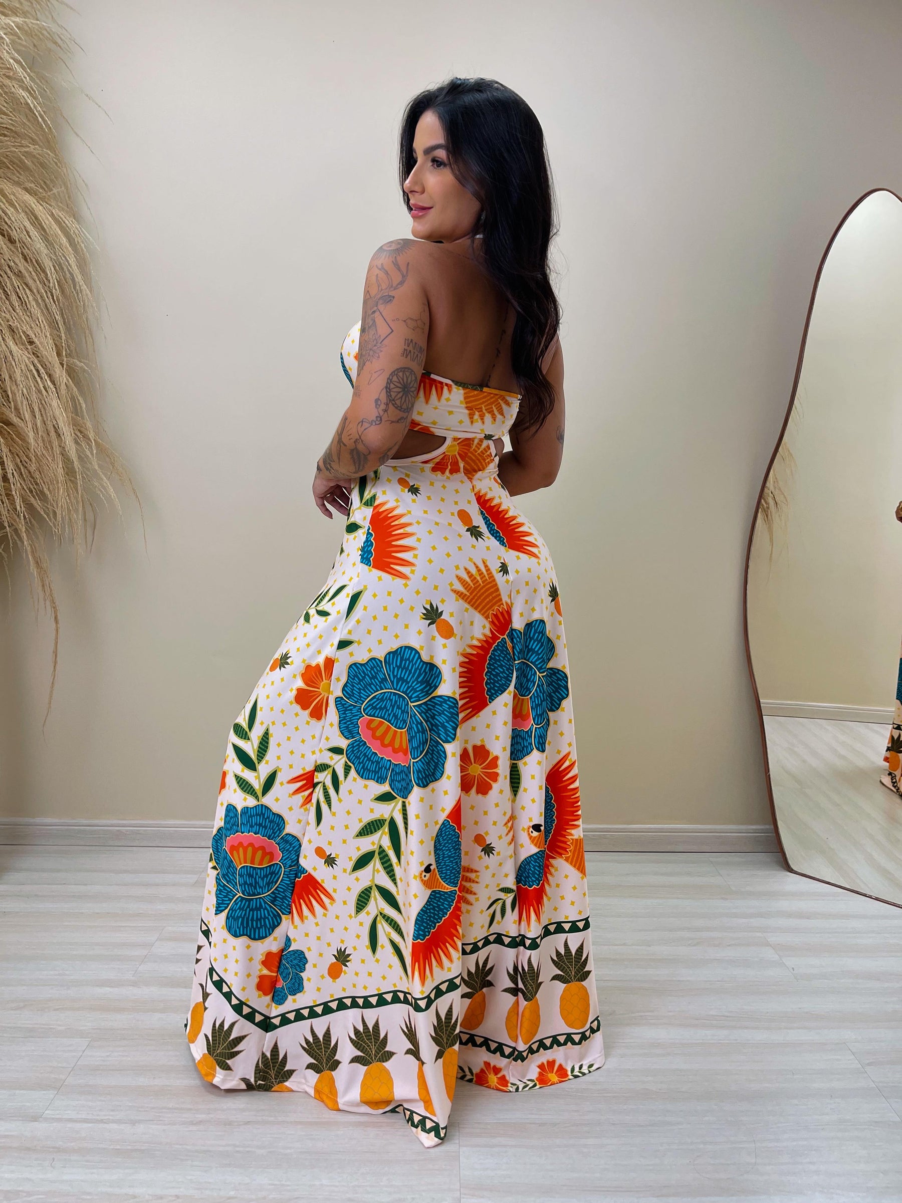 Vestido Vanessa Jardim das Aves