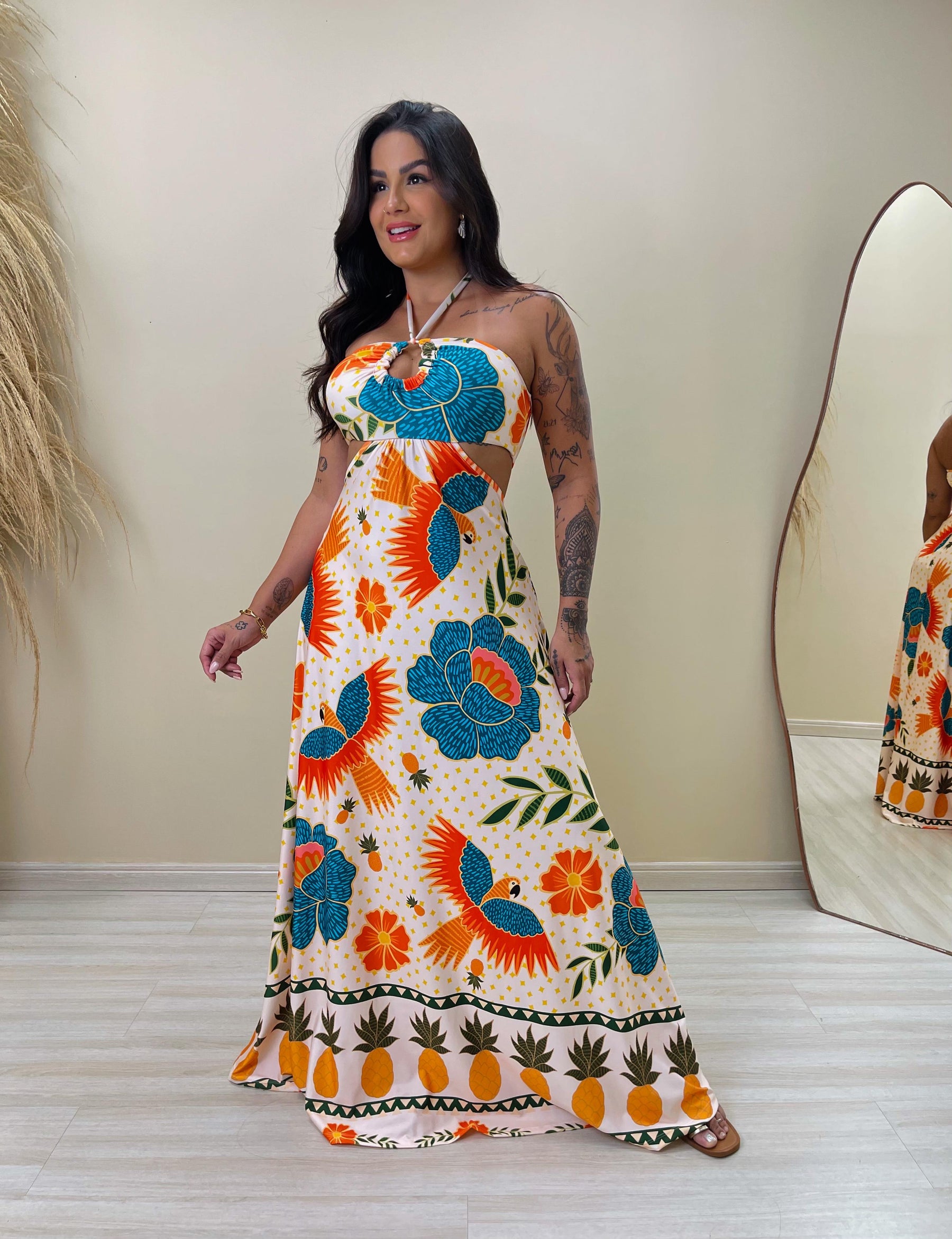 Vestido Vanessa Jardim das Aves