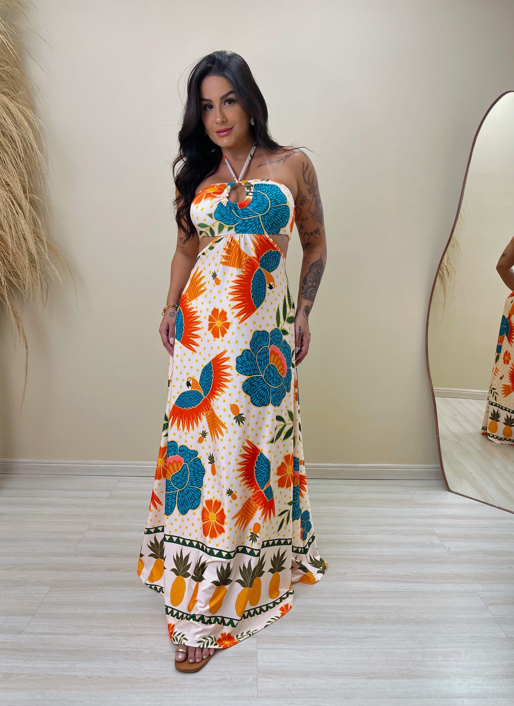 Vestido Vanessa Jardim das Aves