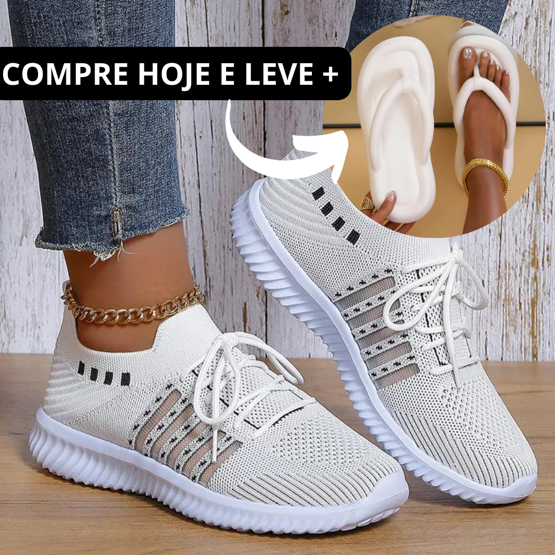 Tênis Ortopédico Comfy + Sandália Flip Nuvem + Ebooks + Frete Grátis