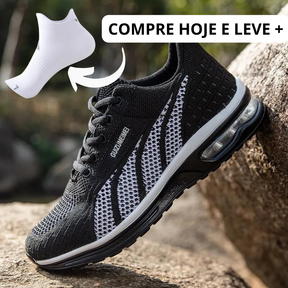 Tênis Confortável para Caminhada + Meia de Poliamida + E-books + Frete Grátis
