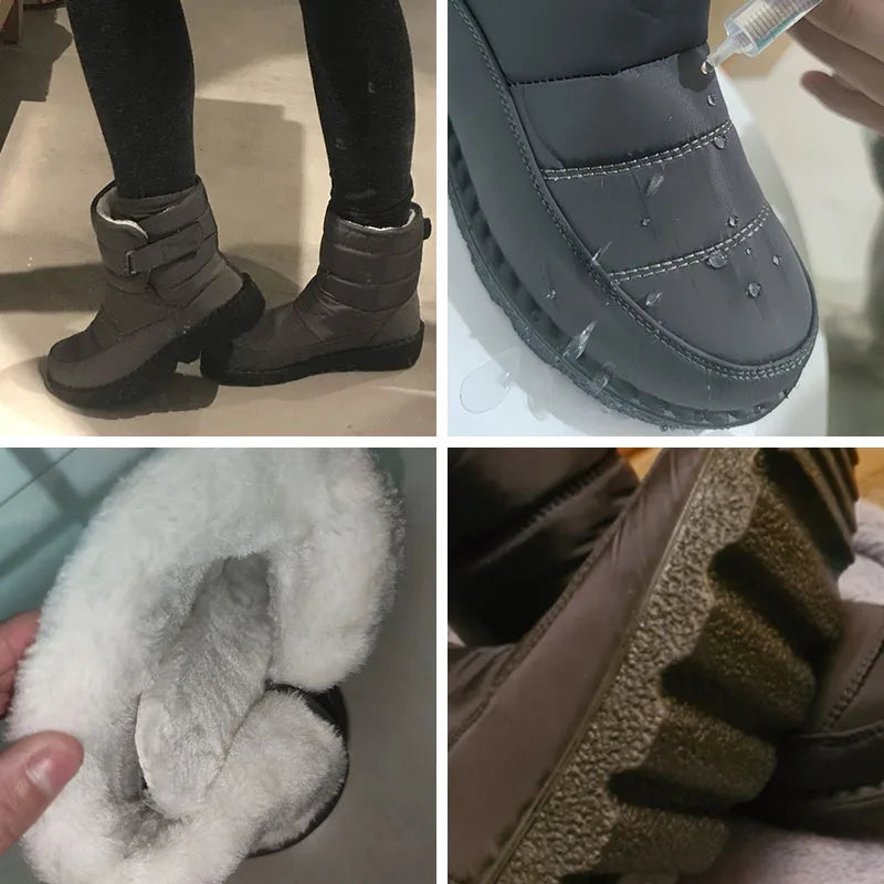 bota feminina, bota preta, bota cinza, bota feminina confortável, bota com forro, bota de pelúcia, bota com pelúcia, bota com lã, bota de camurça preta, bota de camurça, bota impermeável, bota impermeável cano curto, bota pelúcia cano curto