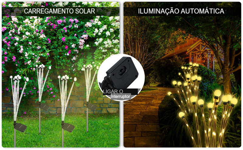 Luz de LED Solar - KIT de 3 Unidades [OFERTA DE LANÇAMENTO][FRETE GRÁTIS]