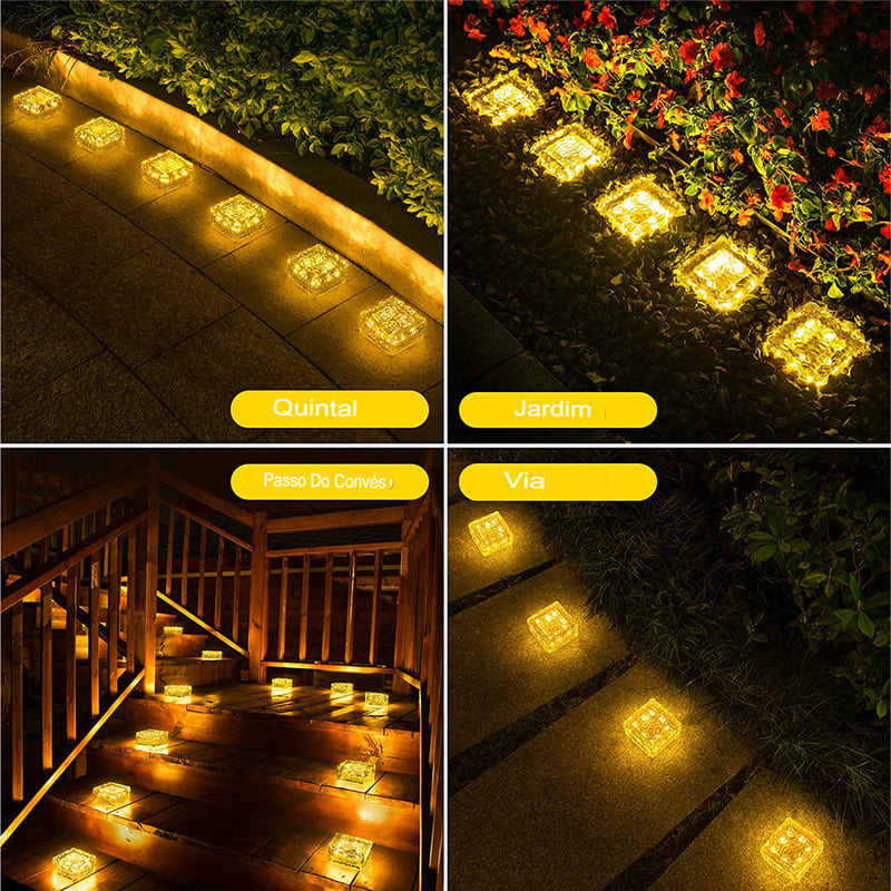 decoração jardim, luminária para jardim, home decor, jardim iluminado, led solar para jardim, pedra para jardim