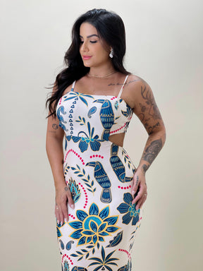 Vestido Feminino Estampado Far Ana Presença Egípcia