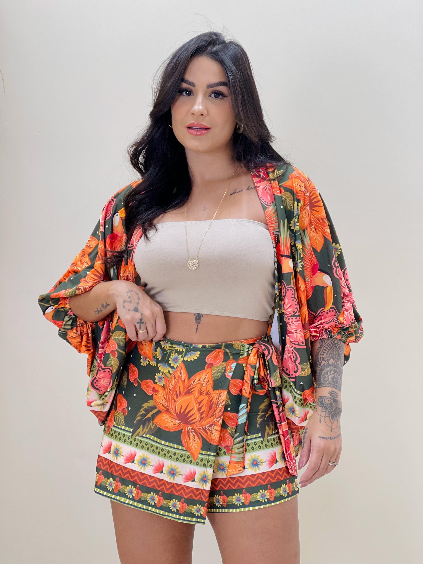 Conjunto Estampado Far Katarina Jardim Botanico