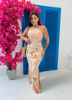Vestido Arraial Primavera Dourada