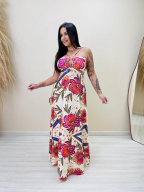 Vestido Longo Isabela Euforia Floral