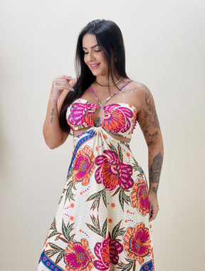 Vestido Longo Isabela Euforia Floral