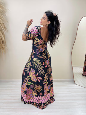 Vestido Juliana Flores Quânticas
