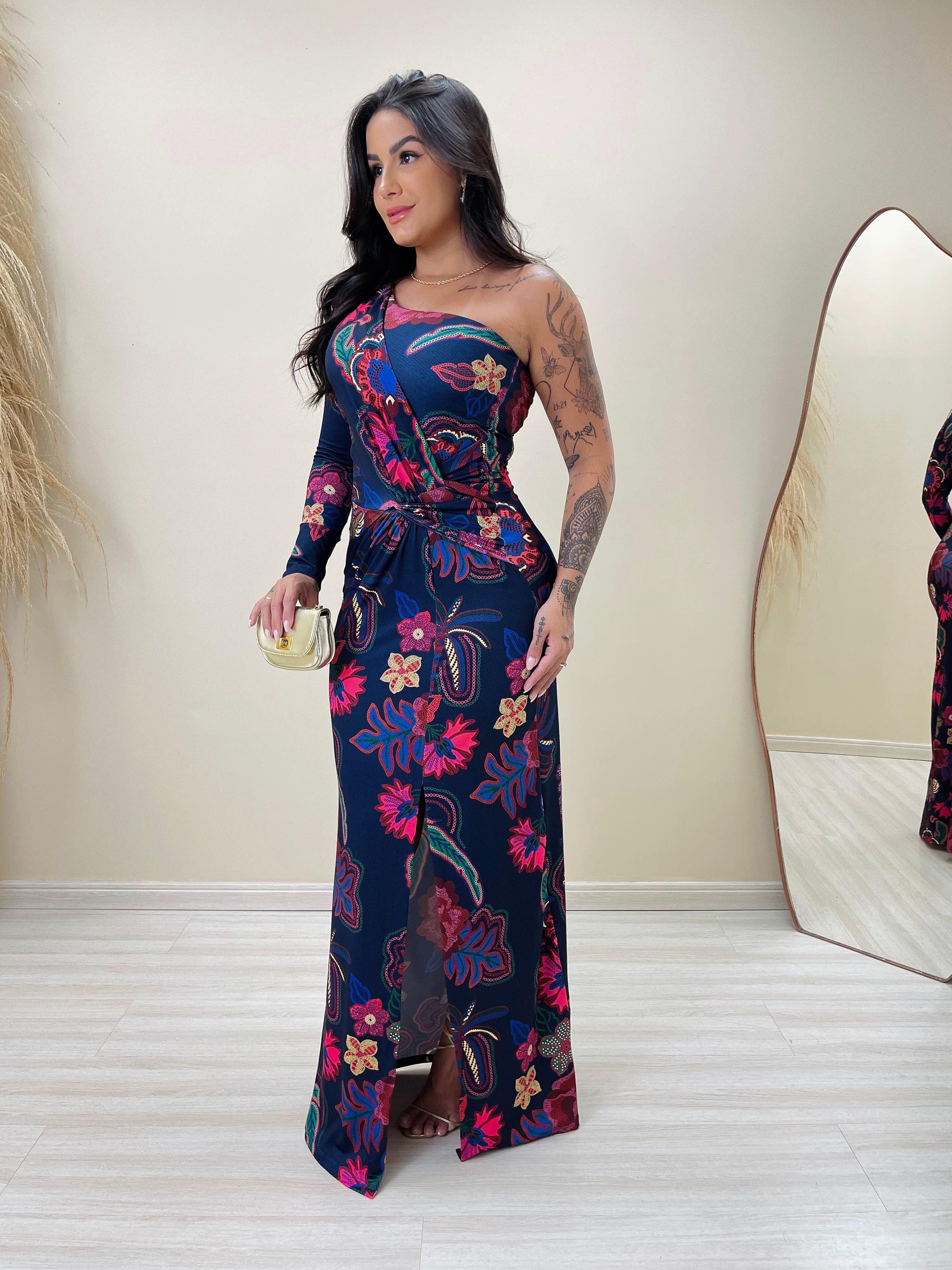 Vestido Lívia Fantasia Floral