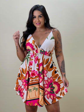 Vestido Beatriz Jardim dos Tucanos