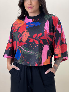 Blusa Milene Noite na Floresta