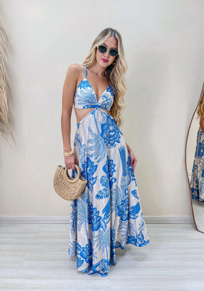 Vestido Thais Flores do Atlântico