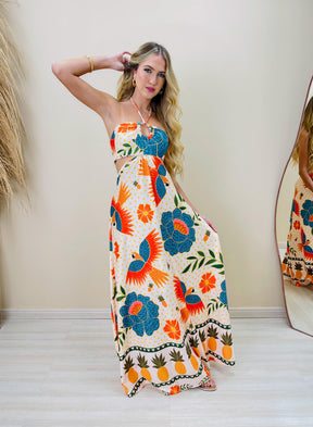 Vestido Vanessa Jardim das Aves